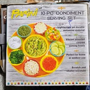 10 PC Condiment Serving Set